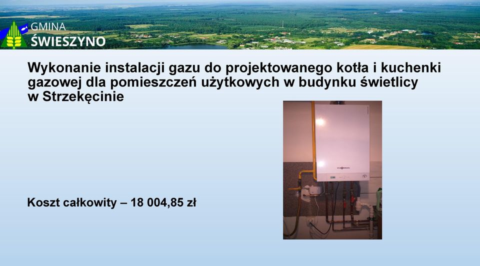 dla pomieszczeń użytkowych w budynku