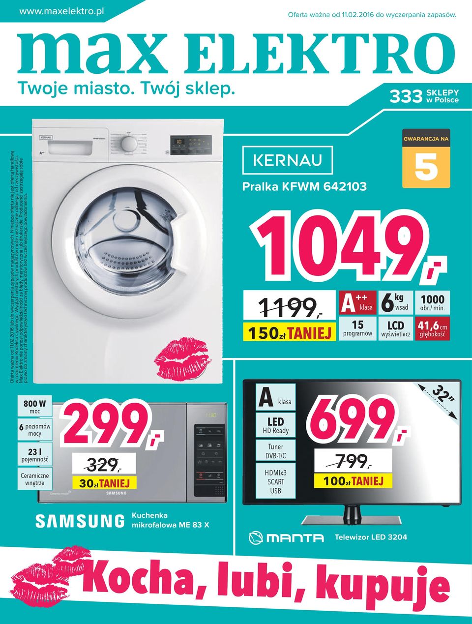 Max Elektro nie ponosi odpowiedzialności za błędy merytoryczne lub drukarskie.