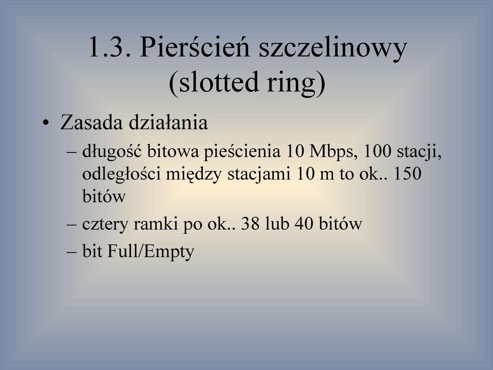 100 stacji, odległości między stacjami 10 m to ok.