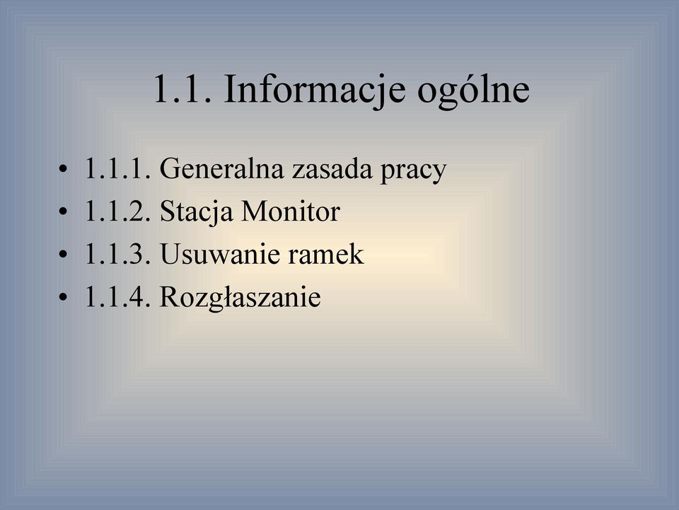 Usuwanie ramek 1.1.4.