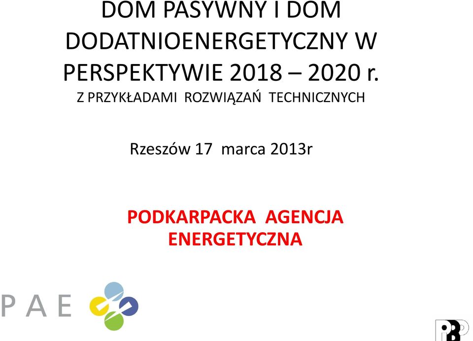 Z PRZYKŁADAMI ROZWIĄZAŃ TECHNICZNYCH