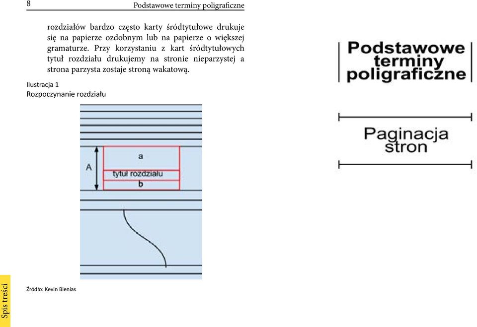 Przy korzystaniu z kart śródtytułowych tytuł rozdziału drukujemy na stronie