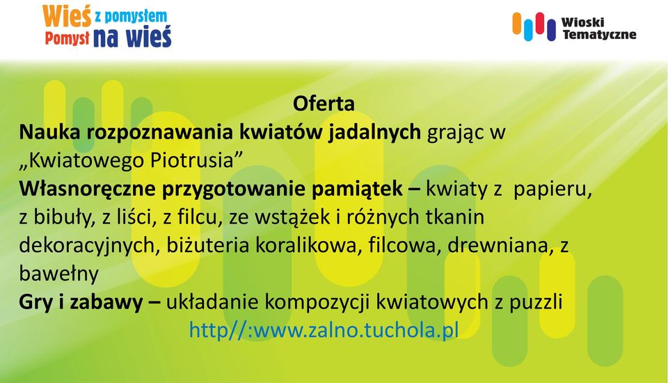 ze wstążek i różnych tkanin dekoracyjnych, biżuteria koralikowa, filcowa,