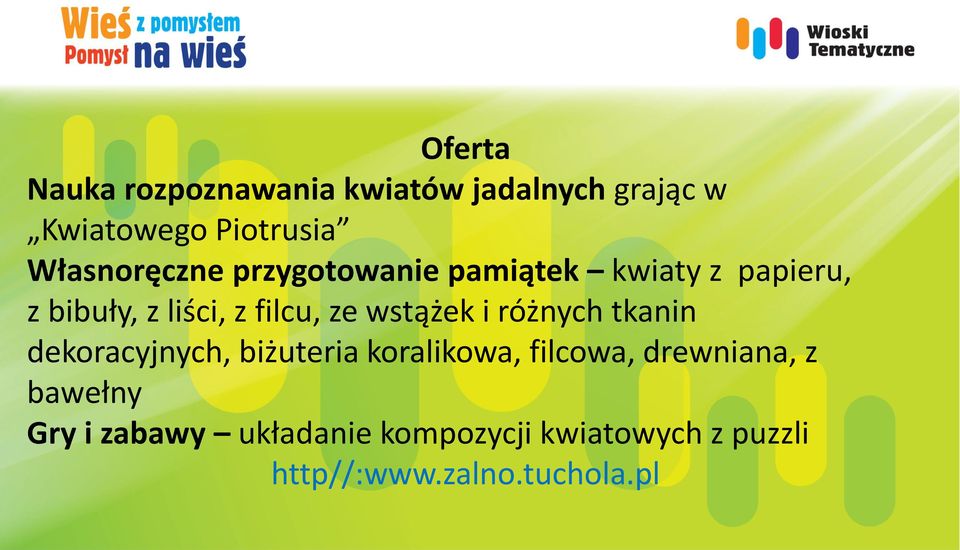 ze wstążek i różnych tkanin dekoracyjnych, biżuteria koralikowa, filcowa,