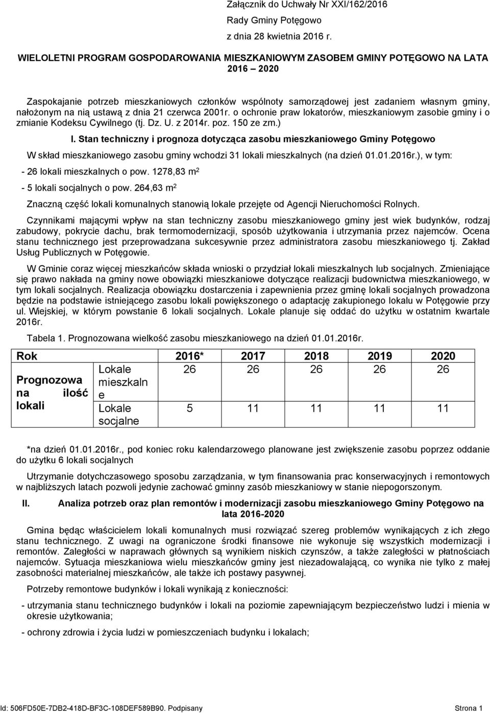 nią ustawą z dnia 21 czerwca 2001r. o ochronie praw lokatorów, mieszkaniowym zasobie gminy i o zmianie Kodeksu Cywilnego (tj. Dz. U. z 2014r. poz. 150 ze zm.) I.