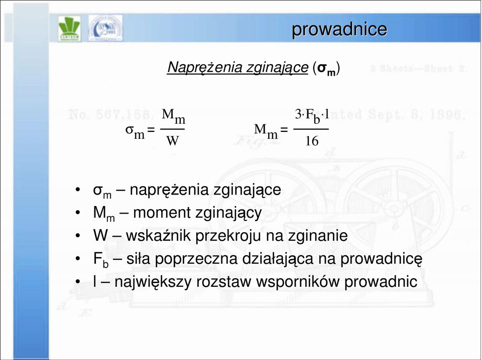 przekroju na zginanie F b siła poprzeczna działająca