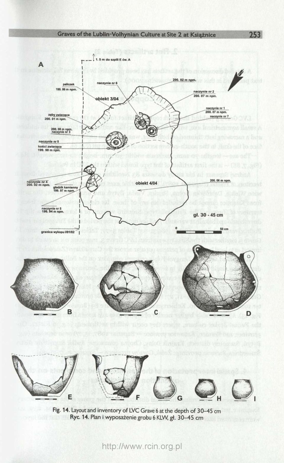 Layout and inventory of LVC Grave 6 at the