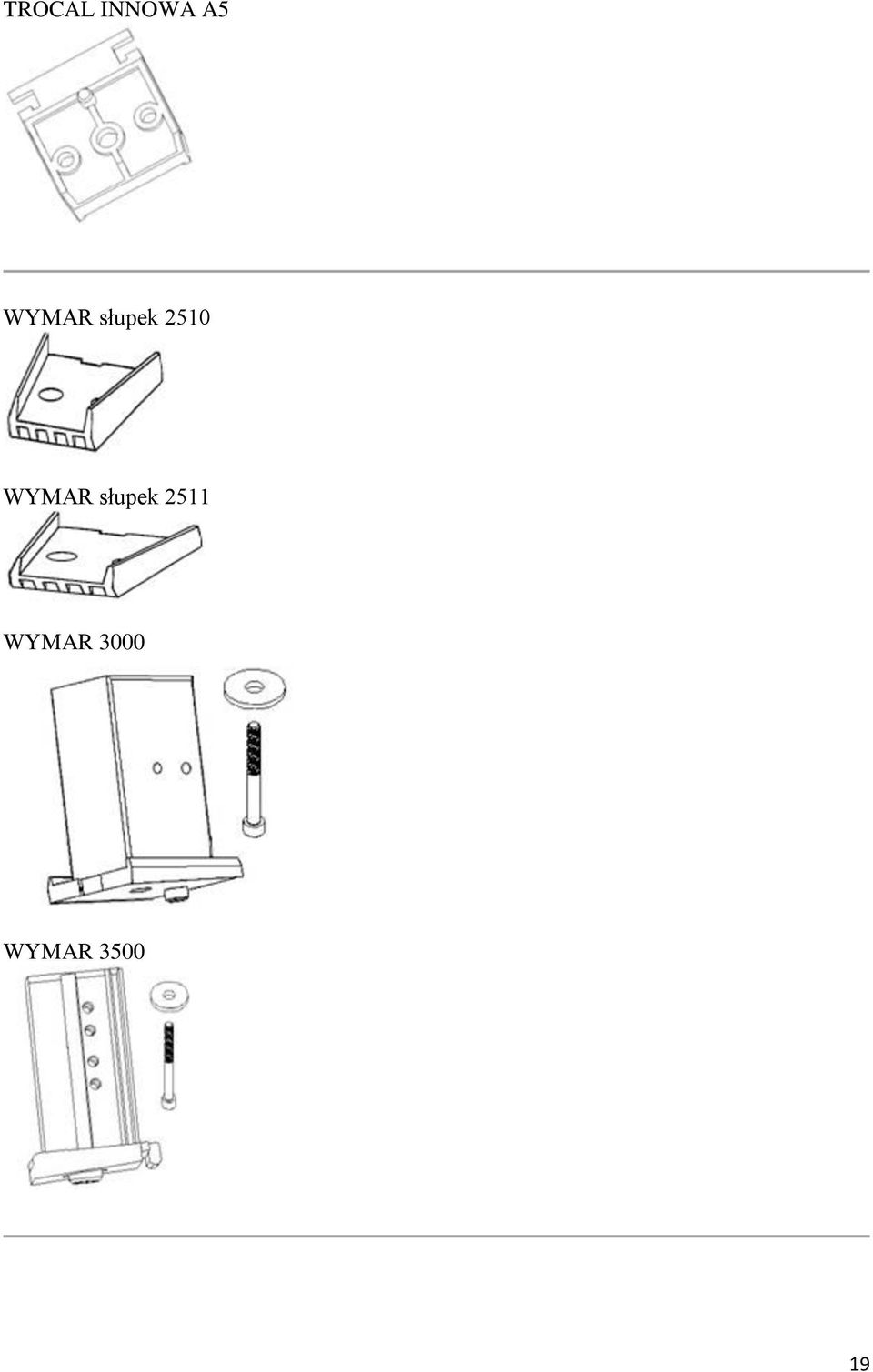 WYMAR słupek 2511