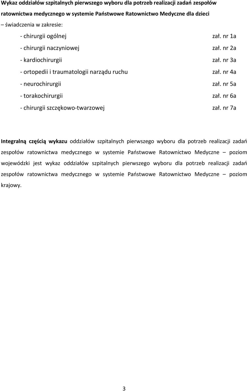 nr 6a - chirurgii szczękowo-twarzowej zał.