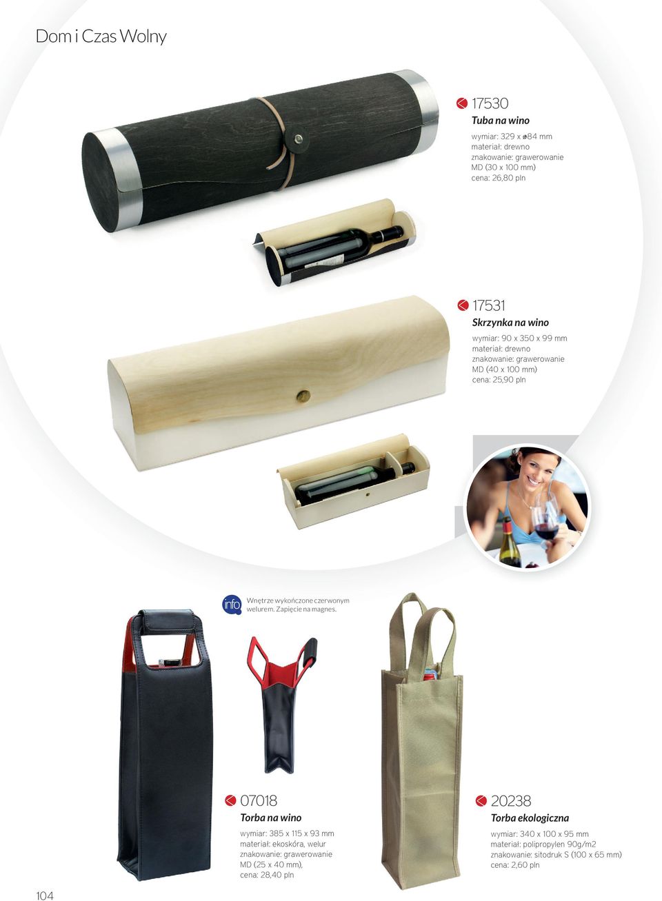 wymiar: 385 x 115 x 93 mm materiał: ekoskóra, welur znakowanie: grawerowanie MD (25 x 40 mm), cena: 28,40 pln