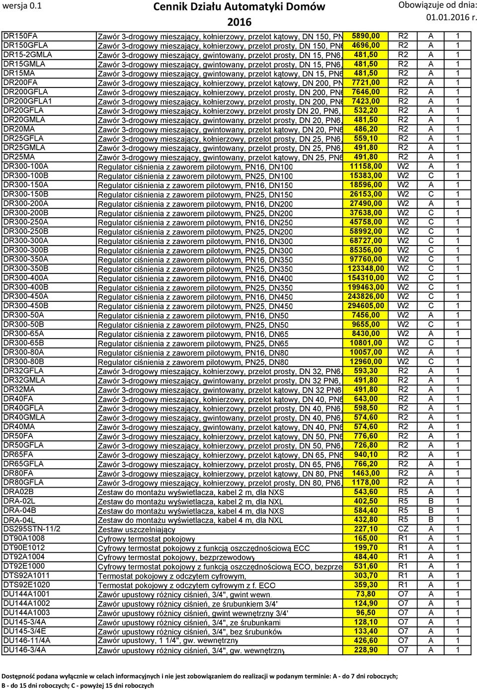 Zawór 3-drogowy mieszający, gwintowany, przelot prosty, DN 15, PN6, 481,50 R2 A 1 DR15GMLA Zawór 3-drogowy mieszający, gwintowany, przelot prosty, DN 15, PN6, 481,50 R2 A 1 DR15MA Zawór 3-drogowy