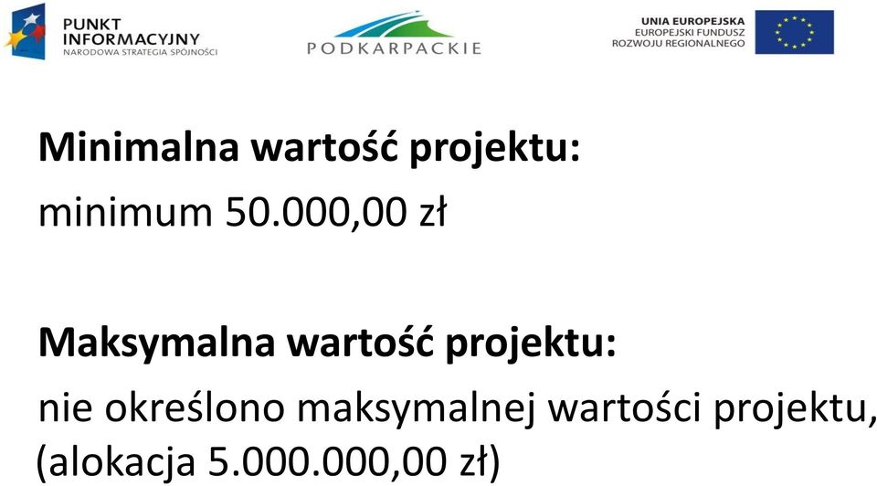 projektu: nie określono maksymalnej