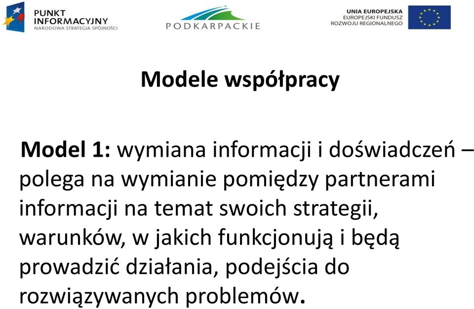 informacji na temat swoich strategii, warunków, w jakich