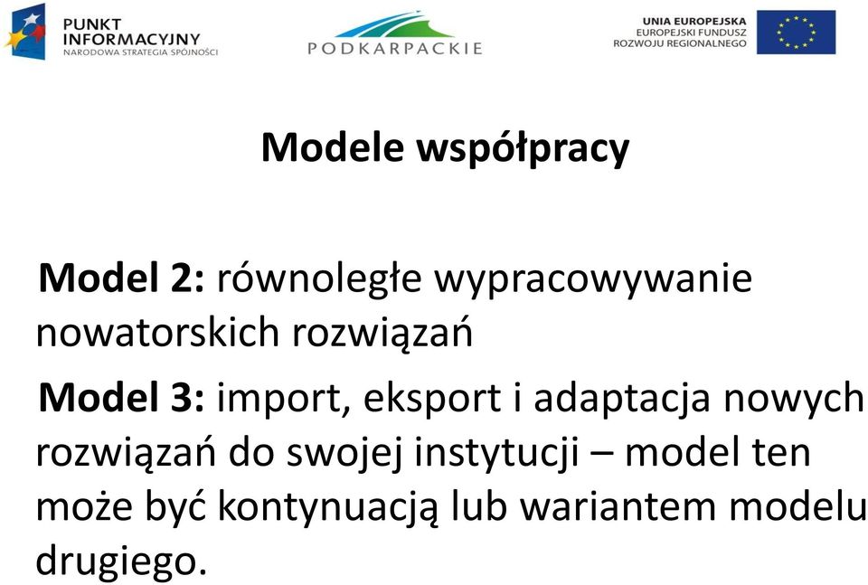 adaptacja nowych rozwiązań do swojej instytucji