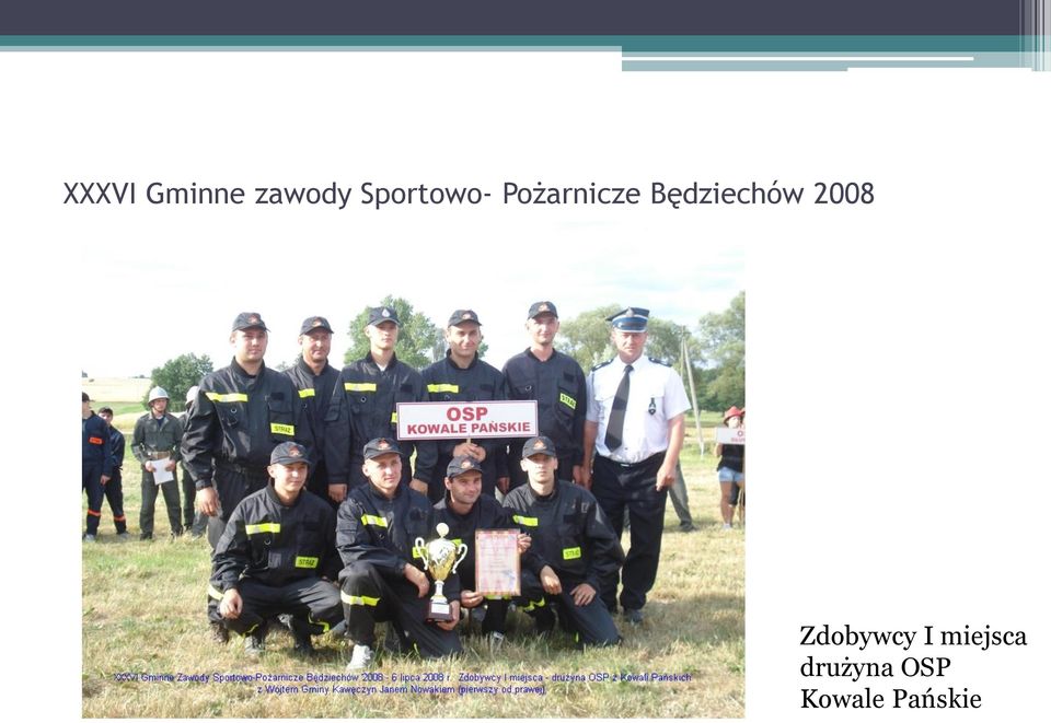 Będziechów 2008 Zdobywcy