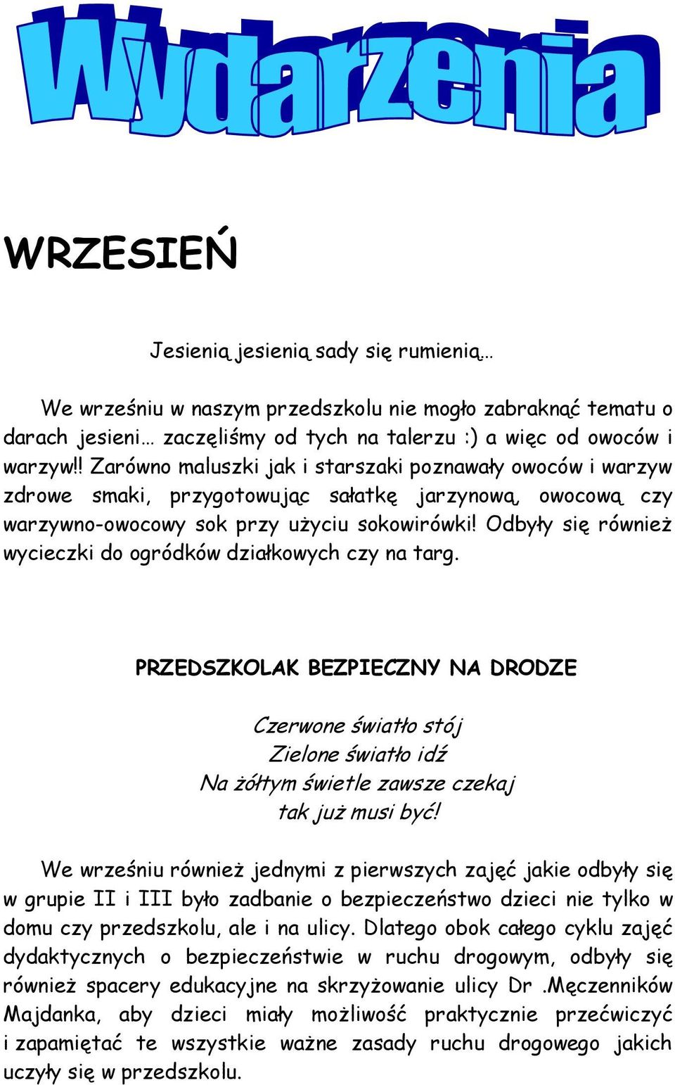 SKRZACIK NR 1 (40) ROK SZKOLNY 20152016 WRZESIEN SKRZACIK NR 1 (40) ROK SZKOLNY 20152016 WRZESIEN