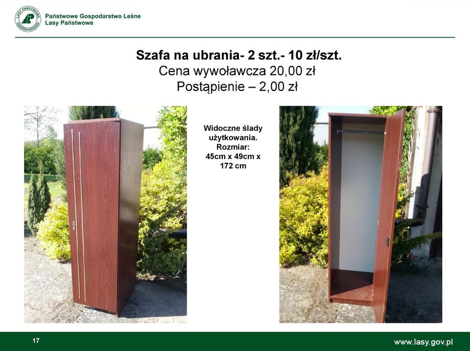 Postąpienie 2,00 zł Widoczne ślady