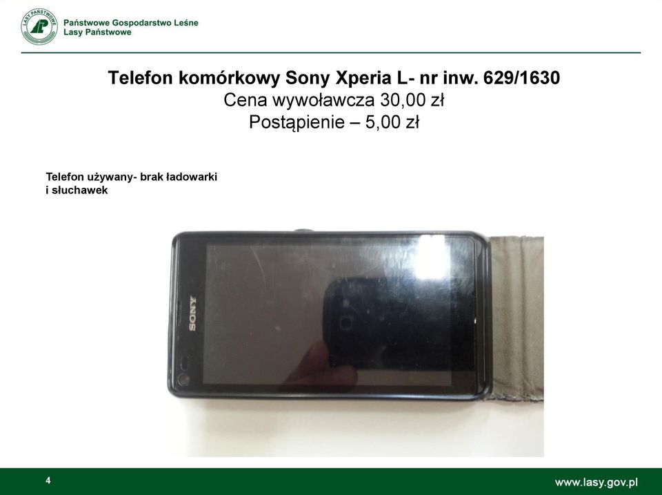 629/1630 Cena wywoławcza 30,00 zł