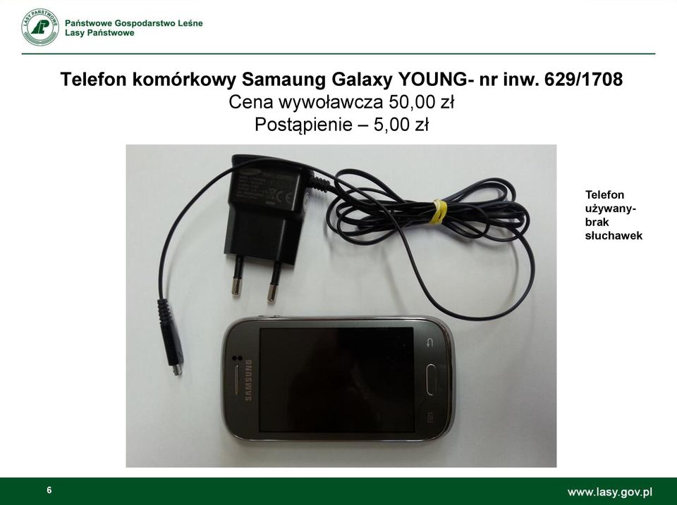 629/1708 Cena wywoławcza 50,00 zł