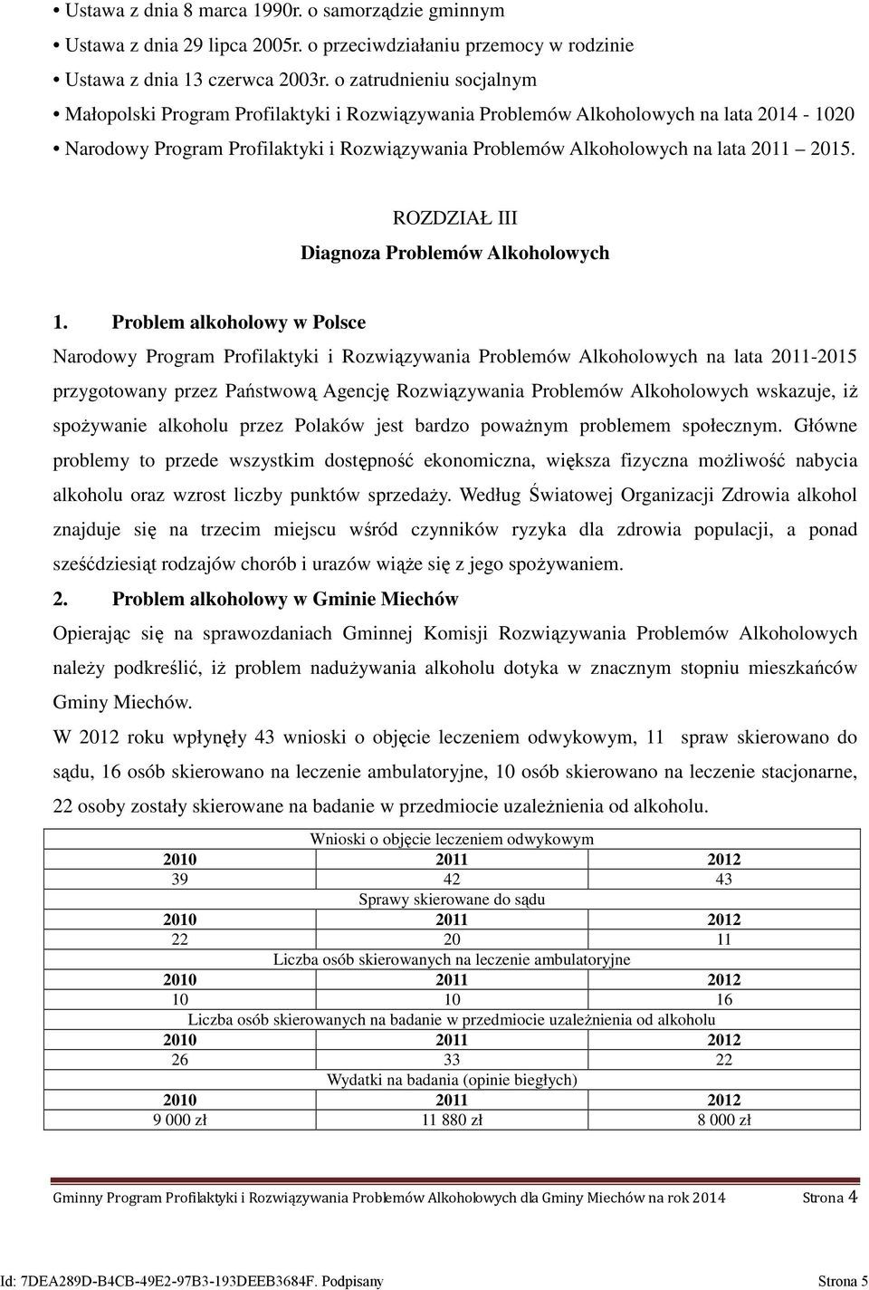2015. ROZDZIAŁ III Diagnoza Problemów Alkoholowych 1.