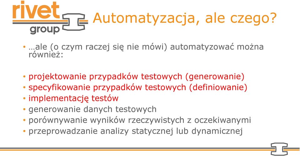 przypadków testowych (generowanie) specyfikowanie przypadków testowych