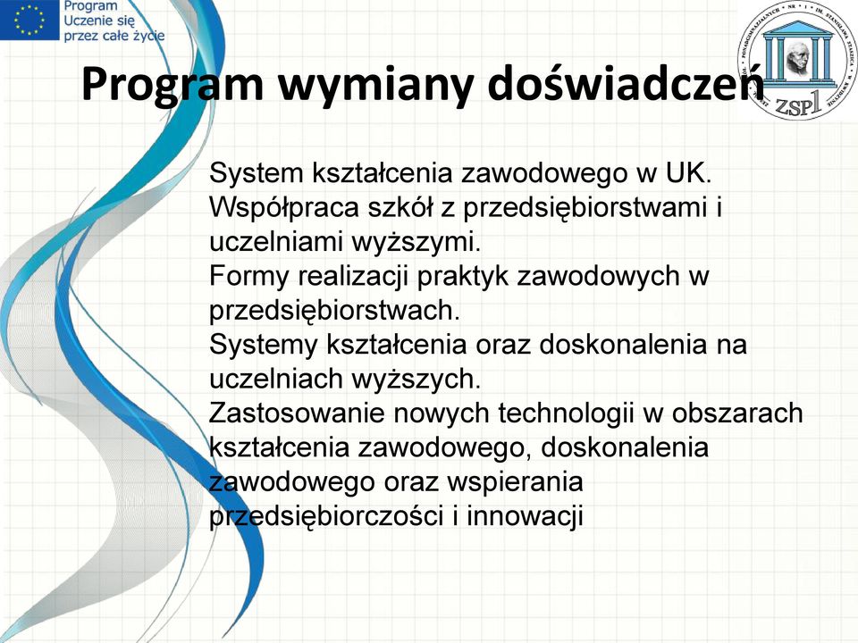 Formy realizacji praktyk zawodowych w przedsiębiorstwach.