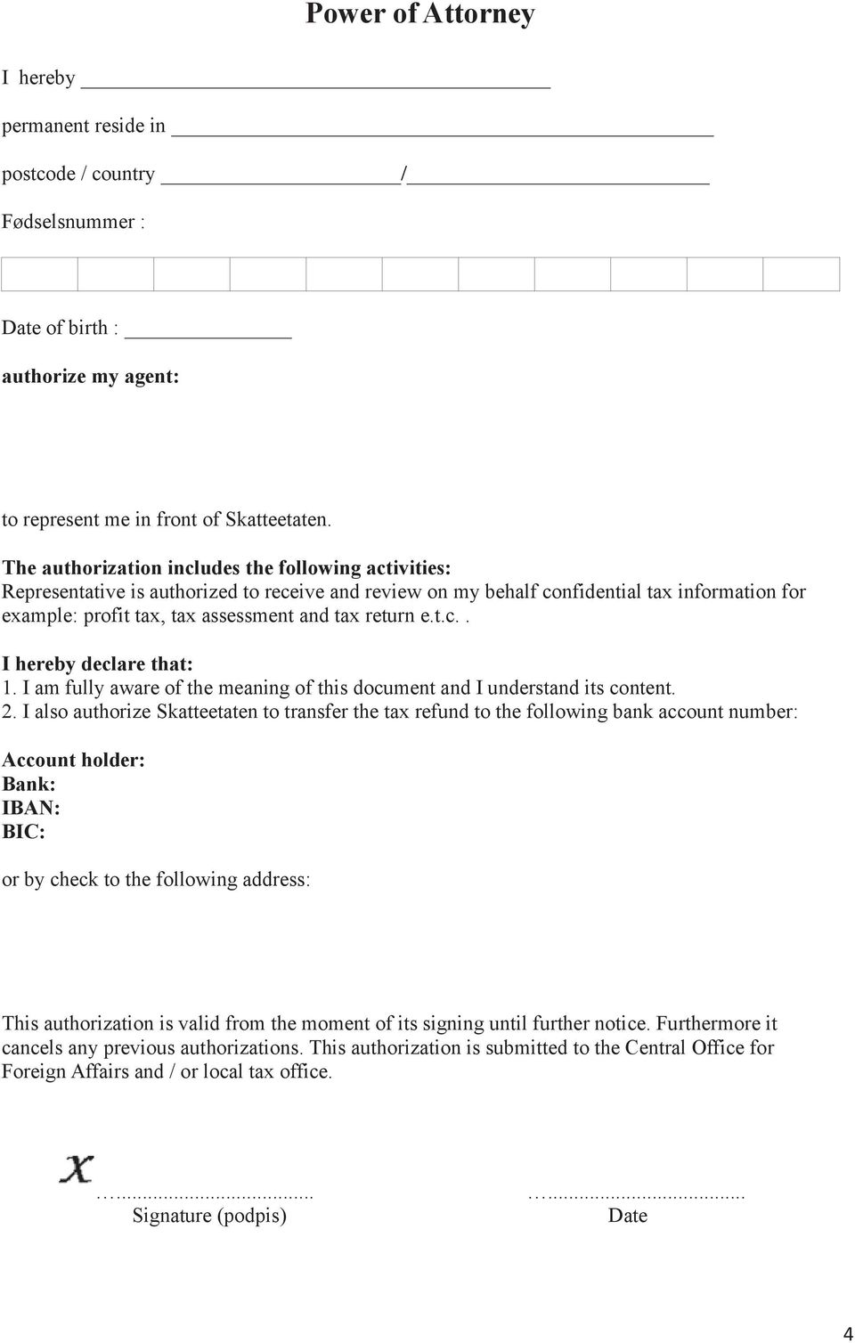 return e.t.c.. I hereby declare that: 1. I am fully aware of the meaning of this document and I understand its content. 2.