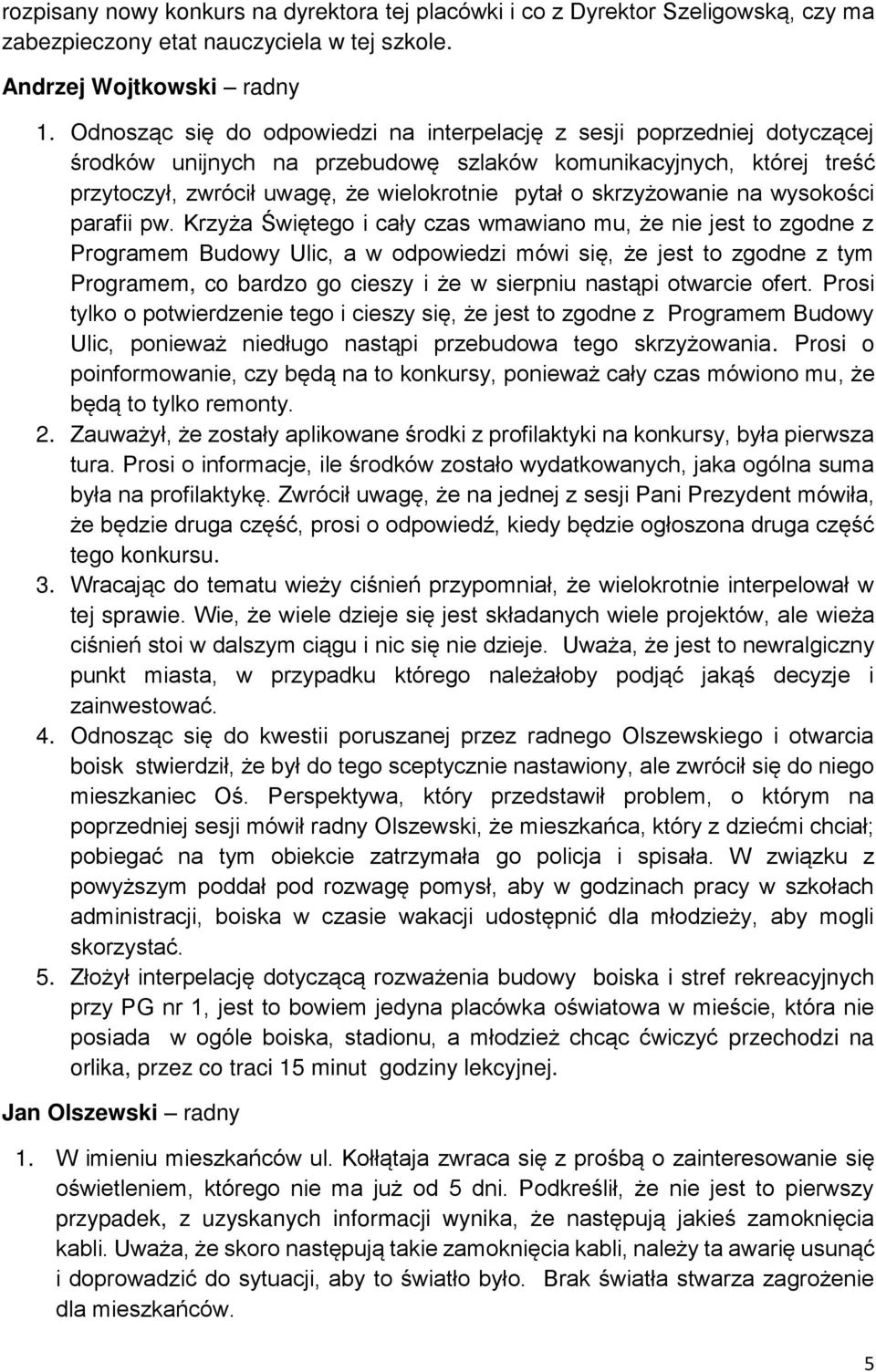 skrzyżowanie na wysokości parafii pw.