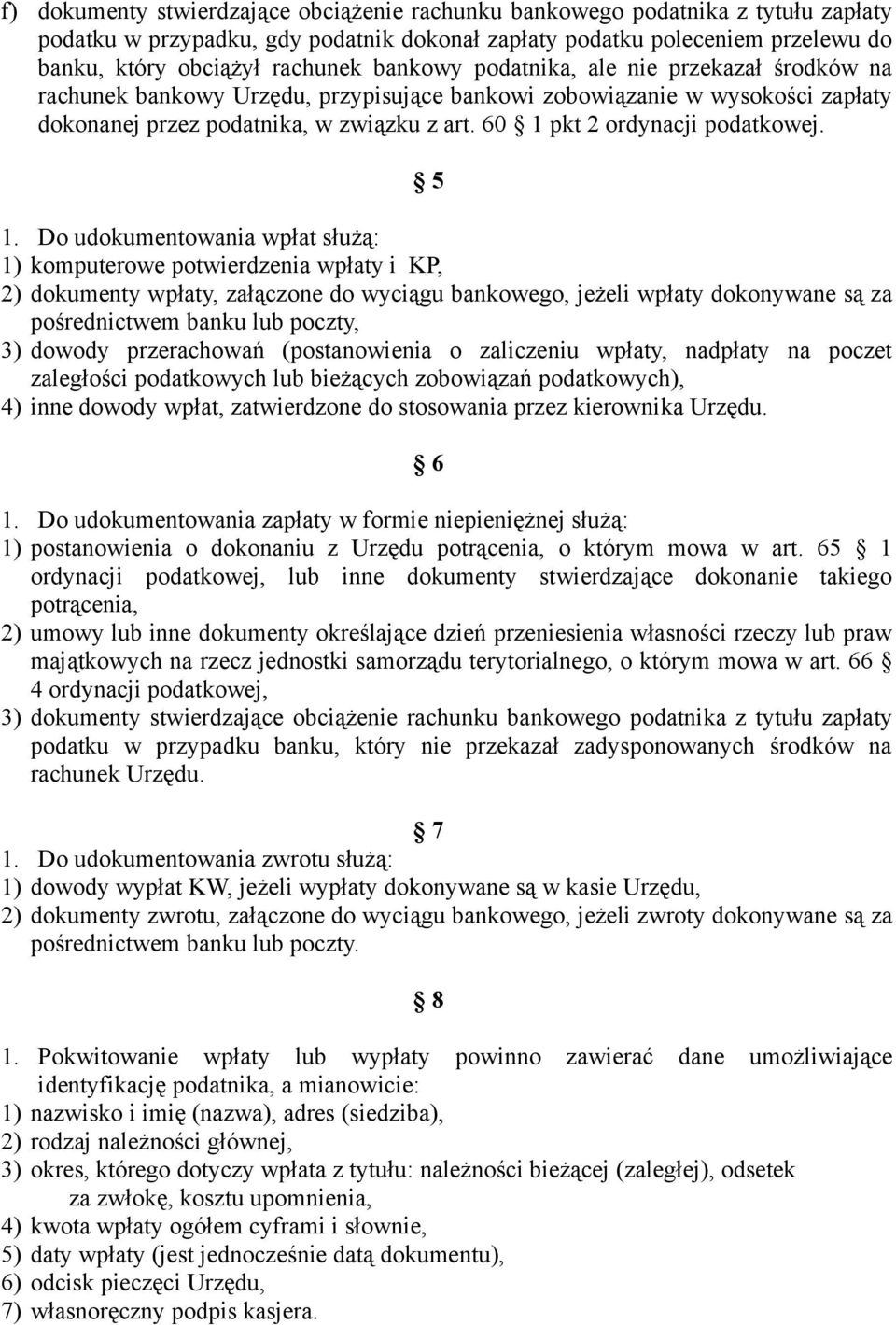 60 1 pkt 2 ordynacji podatkowej. 5 1.