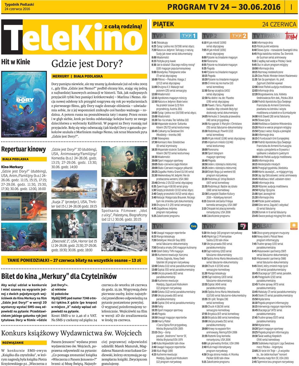 MERKURY BIAŁA PODLASKA Dory pamięta niewiele, ale my znamy ją doskonale już od roku 2003 r., gdy film Gdzie jest Nemo? podbił ekrany kin, stając się jedną z najbardziej kasowych animacji w historii.