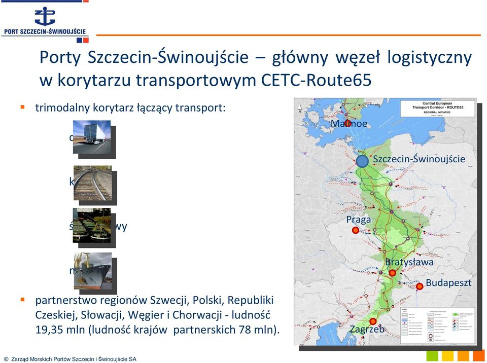 śródlądowy Praga morski partnerstwo regionów Szwecji, Polski, Republiki Czeskiej, Słowacji,