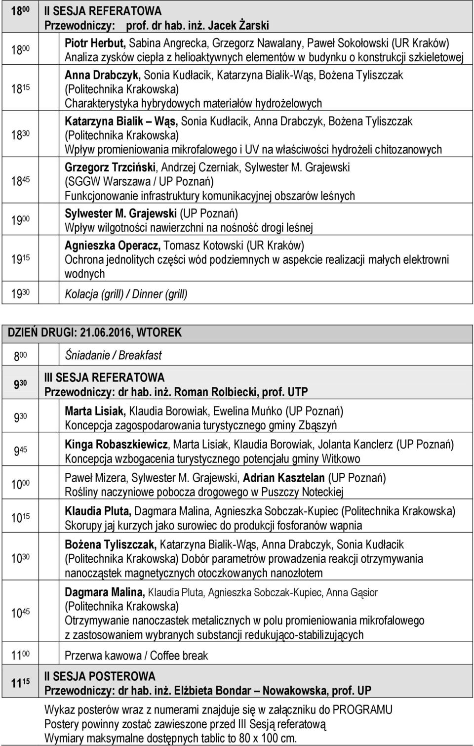 Sonia Kudłacik, Katarzyna Bialik-Wąs, Bożena Tyliszczak 18 15 (Politechnika Krakowska) Charakterystyka hybrydowych materiałów hydrożelowych Katarzyna Bialik Wąs, Sonia Kudłacik, Anna Drabczyk, Bożena