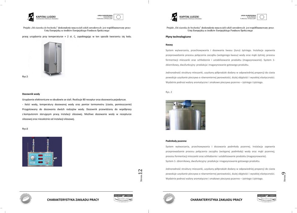 System 1- zbiornikowy, dwufunkcyjny: produkcja i magazynowanie gotowego produktu. Rys.