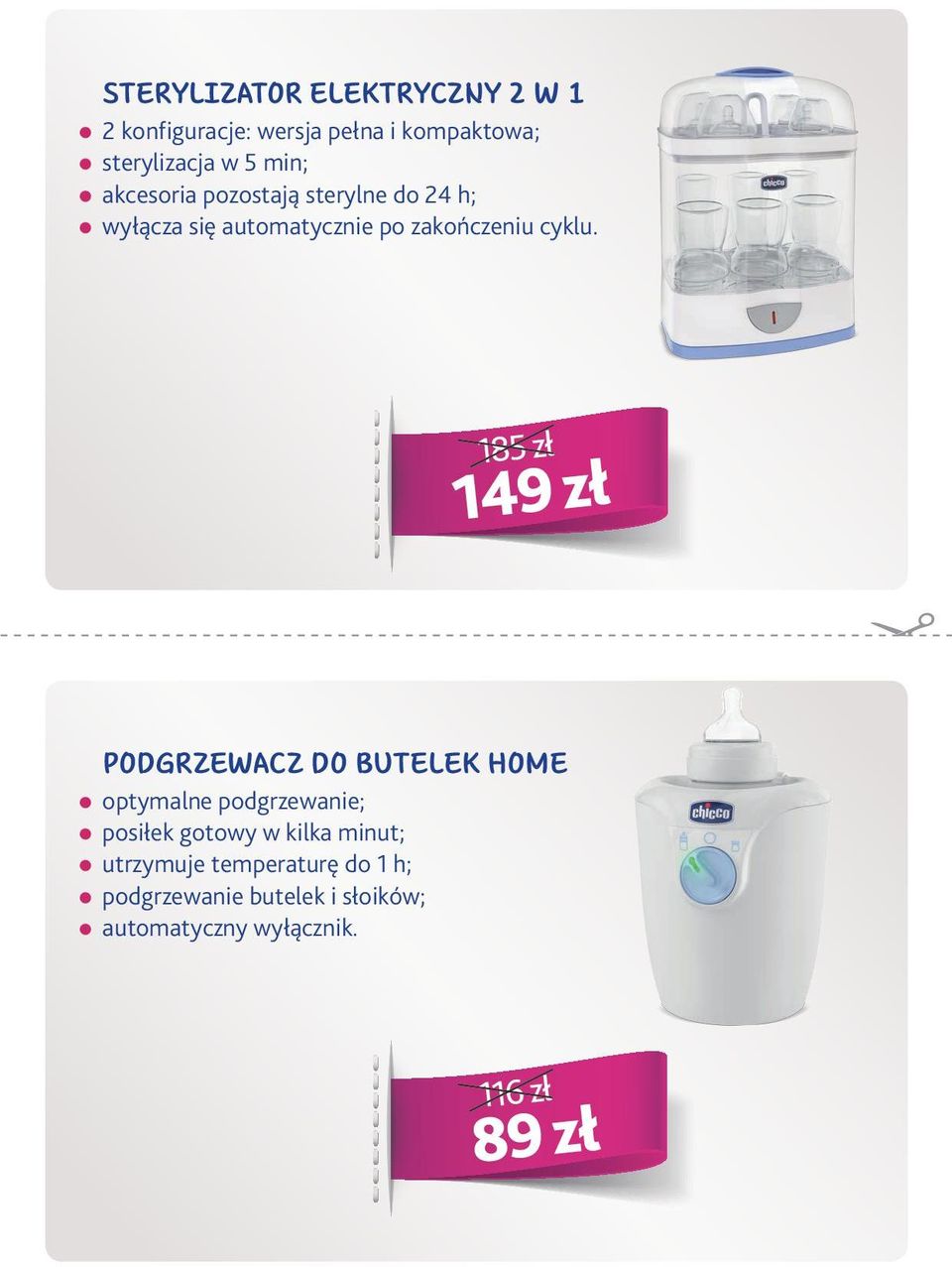 185 zł 149 zł Podgrzewacz do butelek Home optymale podgrzewaie; posiłek gotowy w kilka