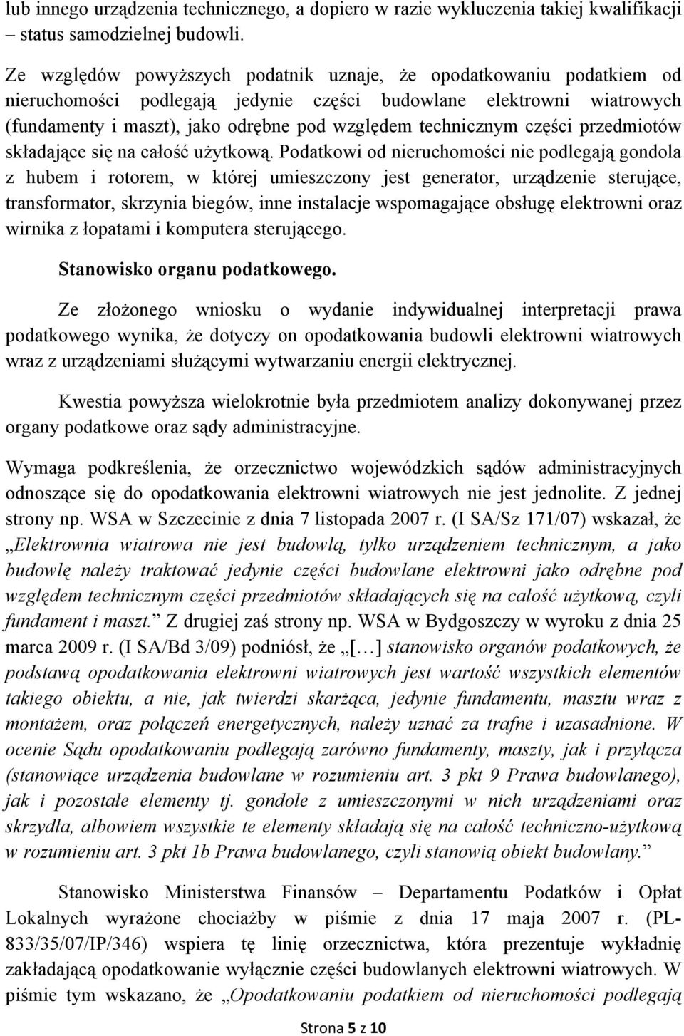 technicznym części przedmiotów składające się na całość użytkową.