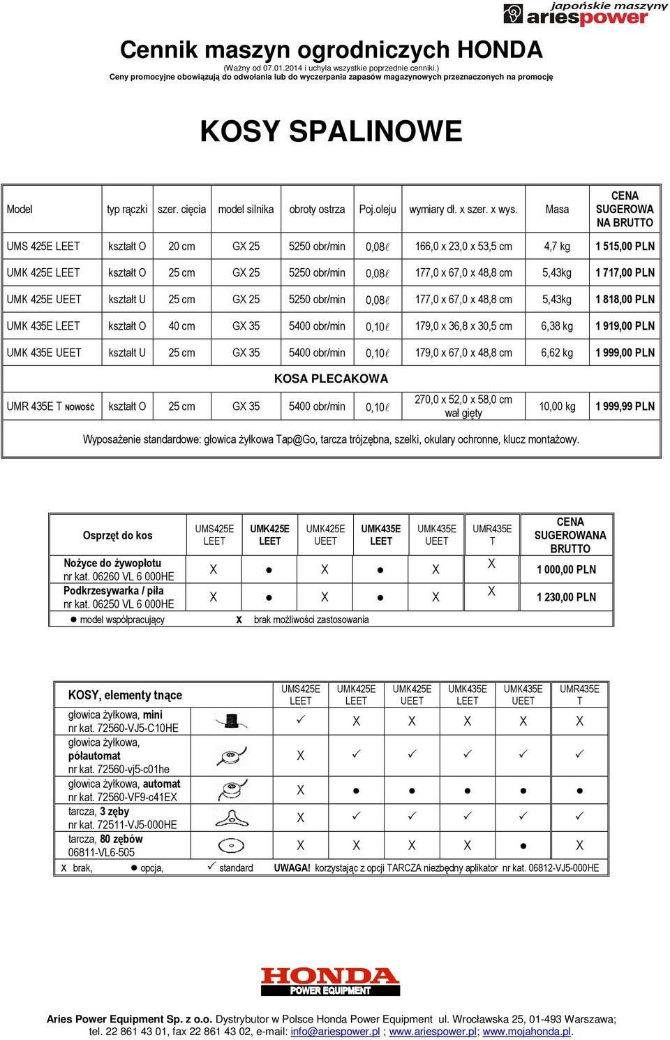 PLN UMK 425E kształt U 25 cm GX 25 5250 obr/min 0,08l 177,0 x 67,0 x 48,8 cm 5,43kg 1 818,00 PLN UMK 435E kształt O 40 cm GX 35 5400 obr/min 0,10l 179,0 x 36,8 x 30,5 cm 6,38 kg 1 919,00 PLN UMK 435E