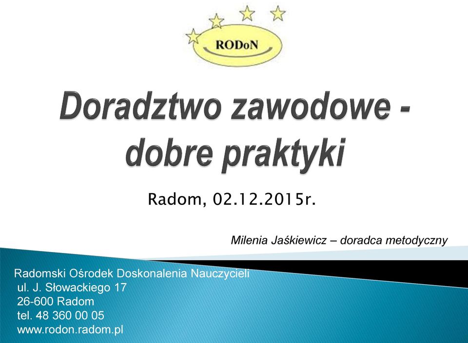 Radomski Ośrodek Doskonalenia Nauczycieli