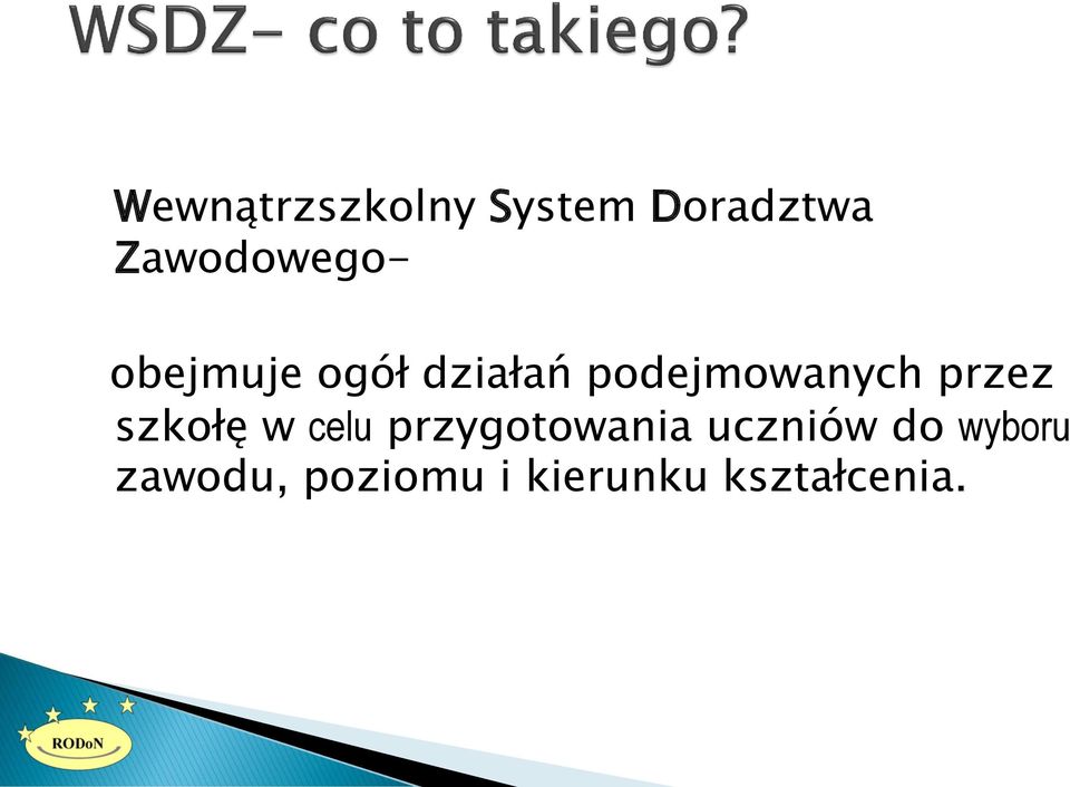 podejmowanych przez szkołę w celu