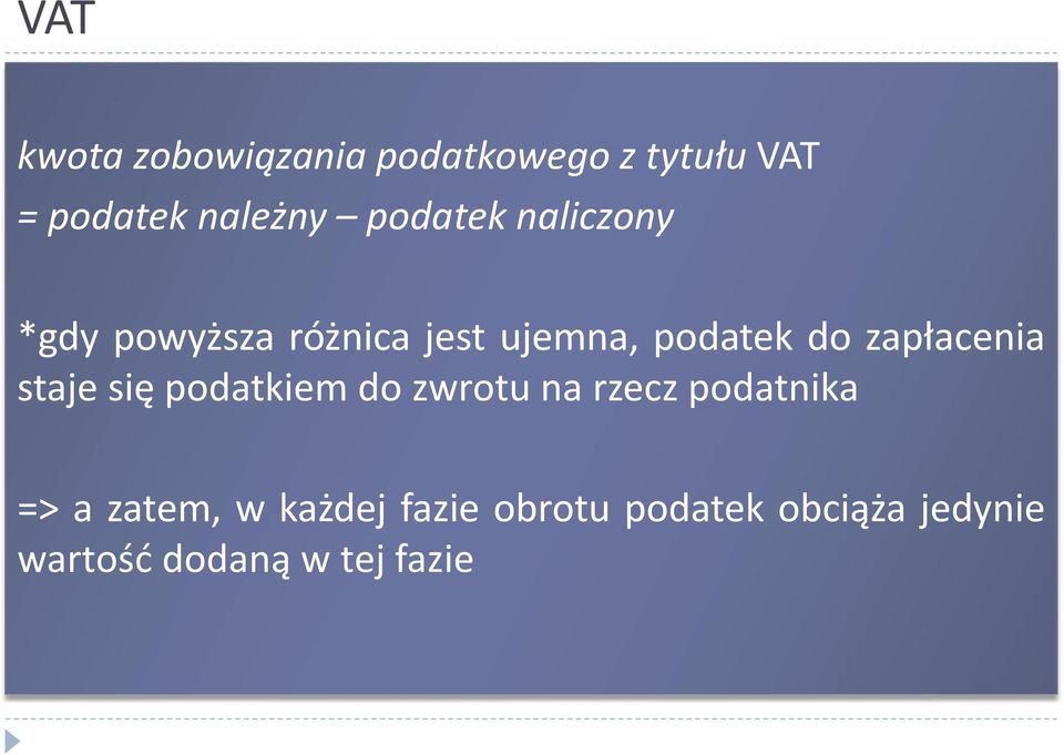 zapłacenia staje się podatkiem do zwrotu na rzecz podatnika => a