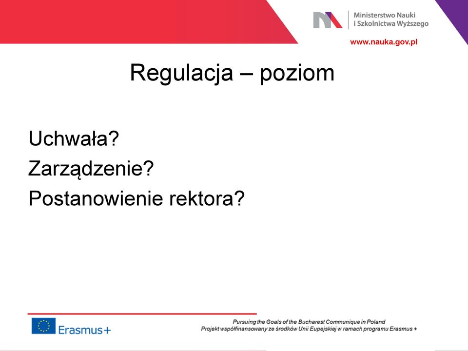 Zarządzenie?