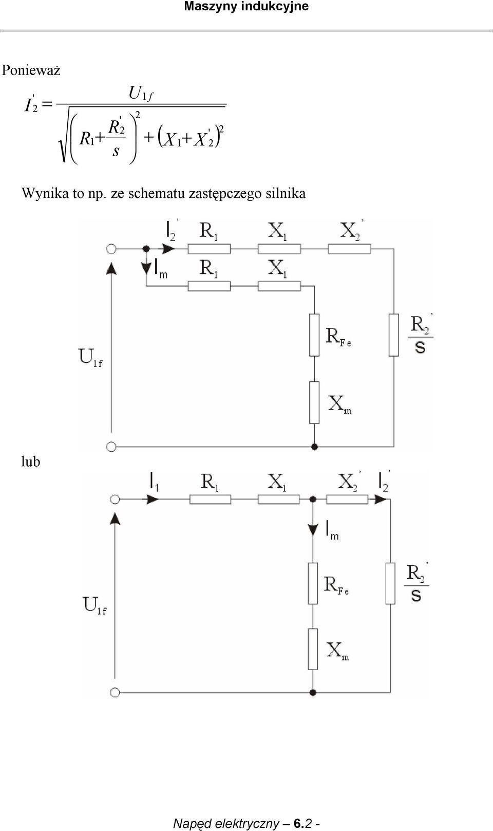 ze chematu zatępczego