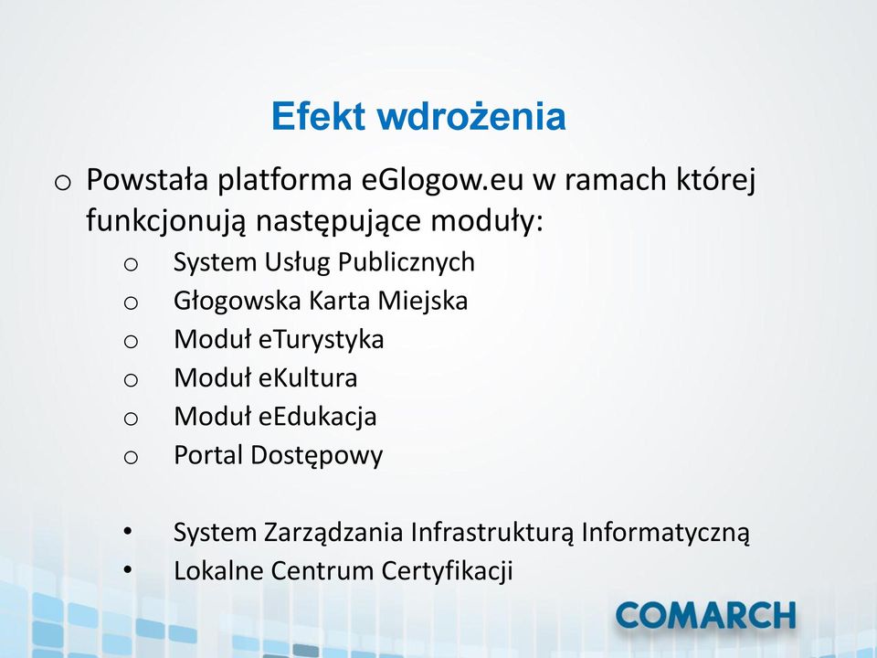 Publicznych Głgwska Karta Miejska Mduł eturystyka Mduł ekultura