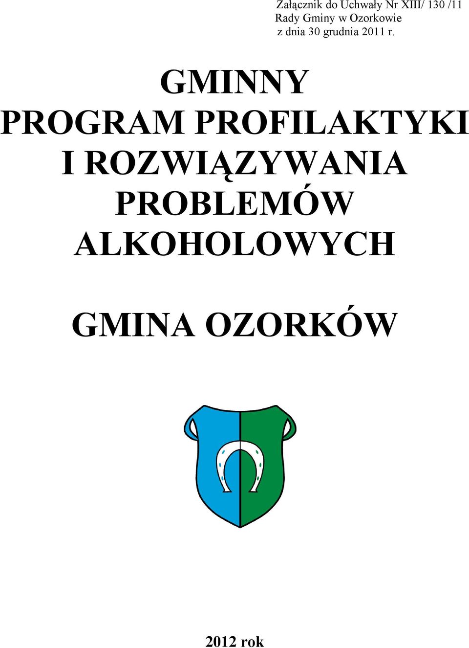 GMINNY PROGRAM PROFILAKTYKI I ROZWIĄZYWANIA