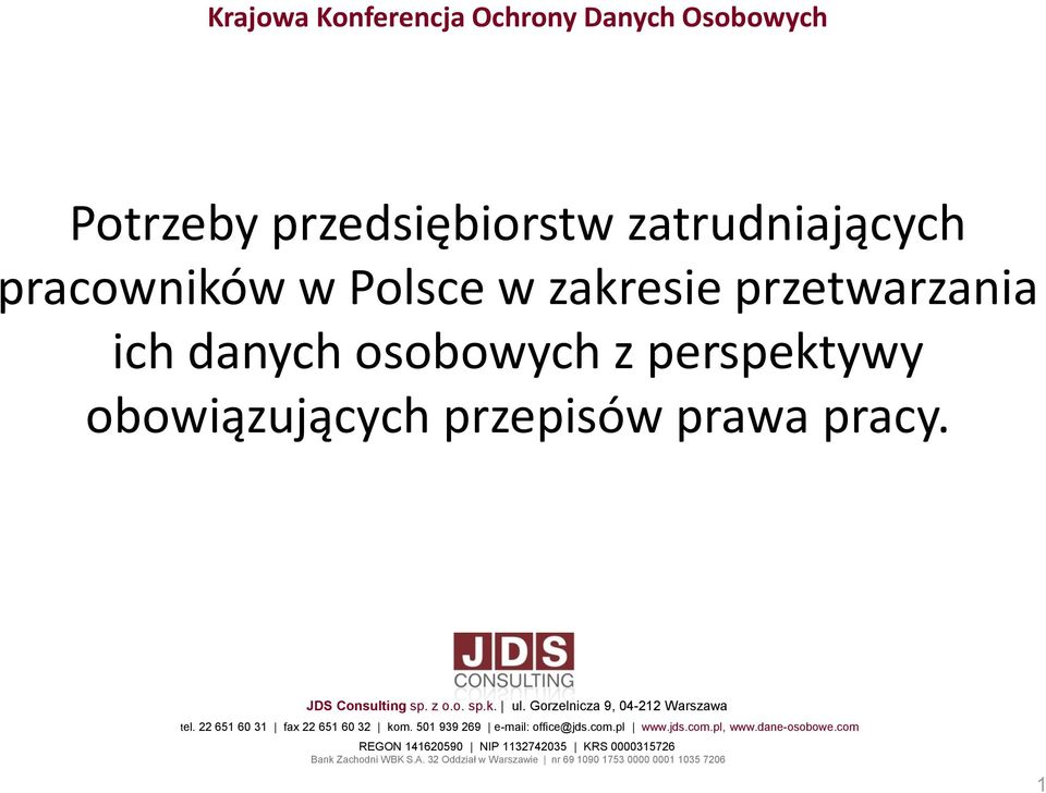 przetwarzania ich danych osobowych z