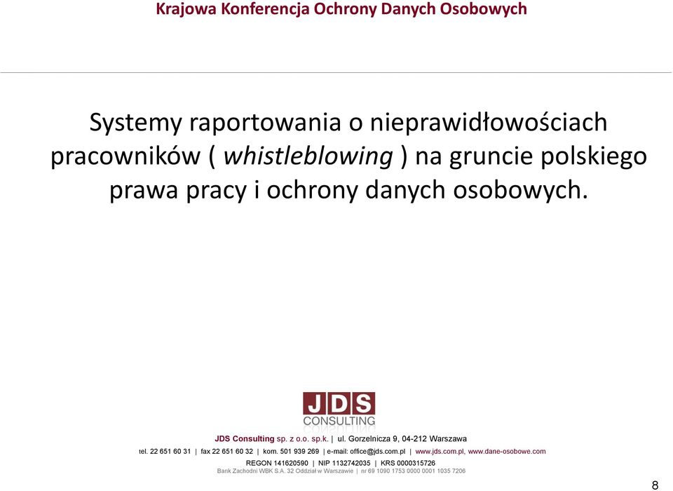 whistleblowing ) na gruncie