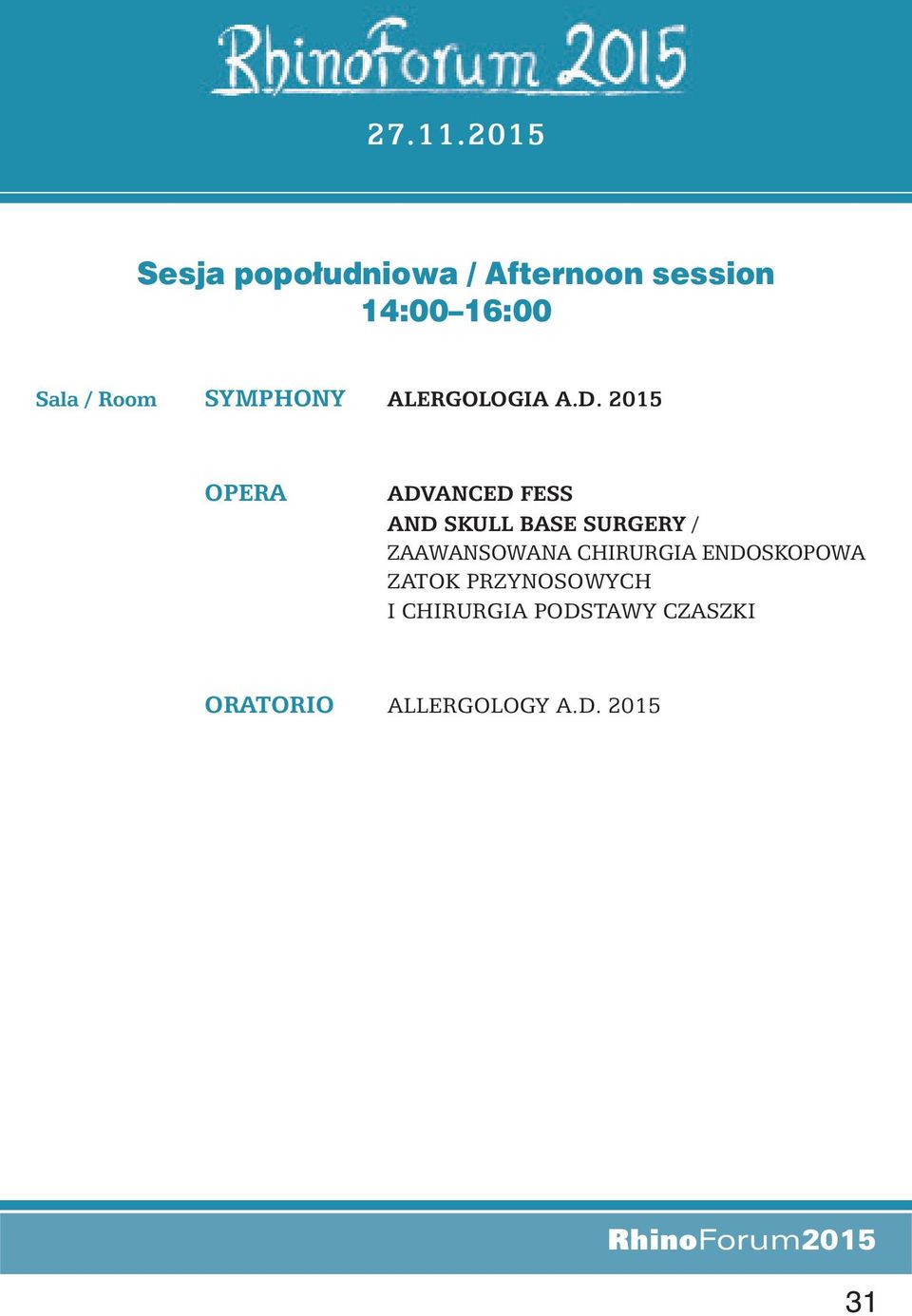 Room SYMPHONY ALERGOLOGIA A.D.