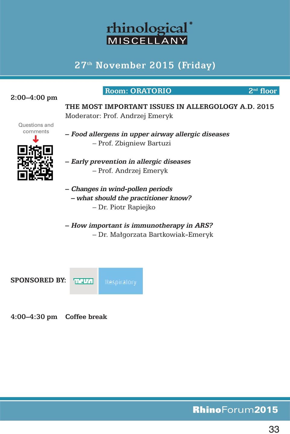 Zbigniew Bartuzi Early prevention in allergic diseases Prof.