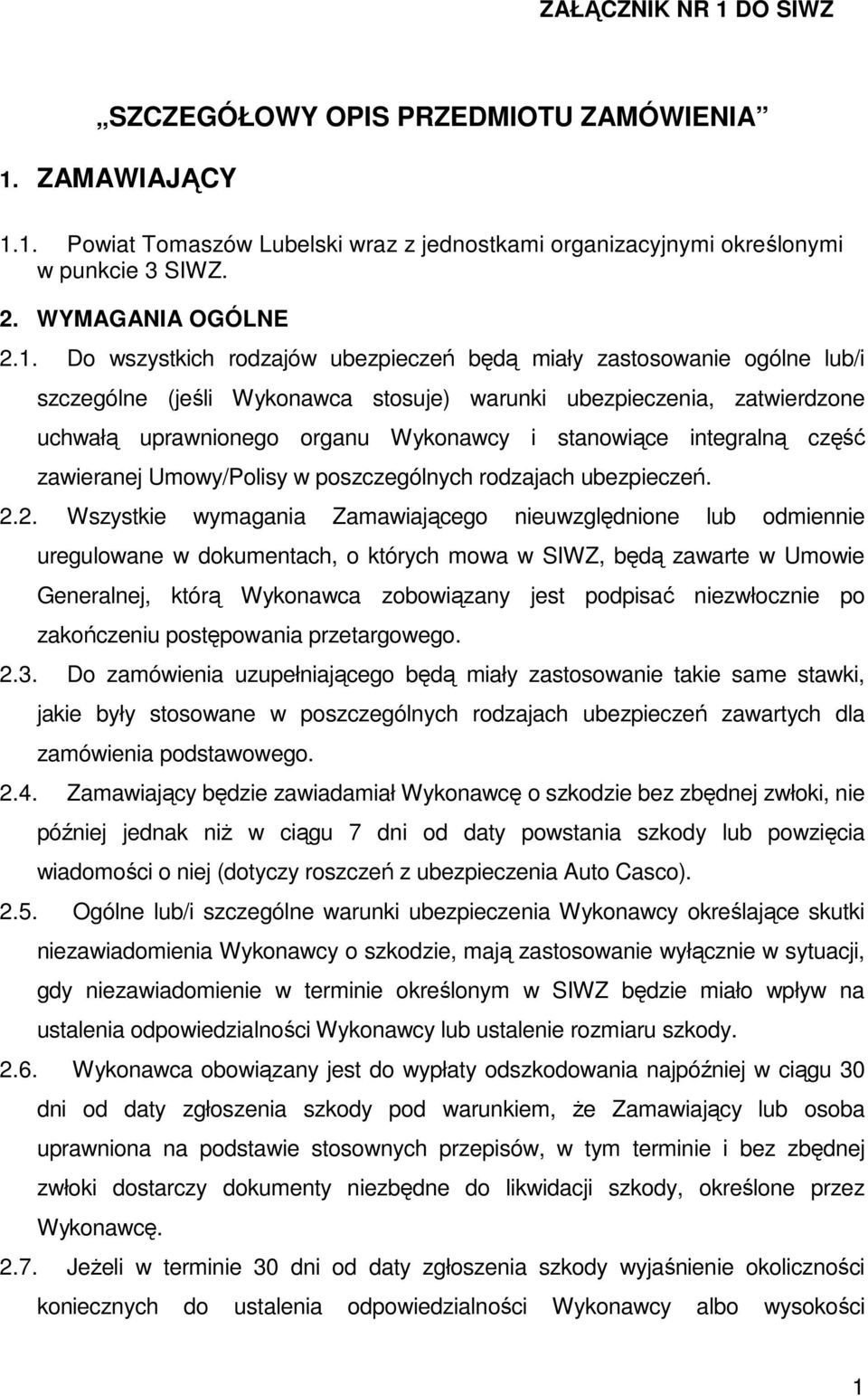 ZAMAWIAJĄCY 1.