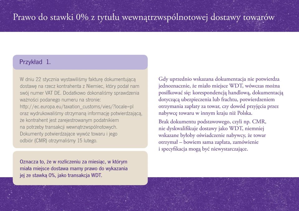 Dodatkowo dokonaliśmy sprawdzenia ważności podanego numeru na stronie: http://ec.europa.eu/taxation_customs/vies/?