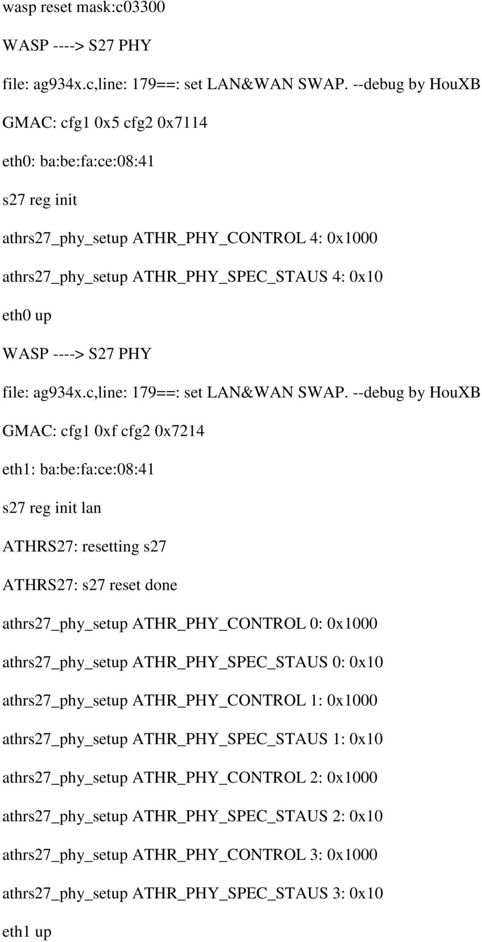 file: ag934x.c,line: 179==: set LAN&WAN SWAP.